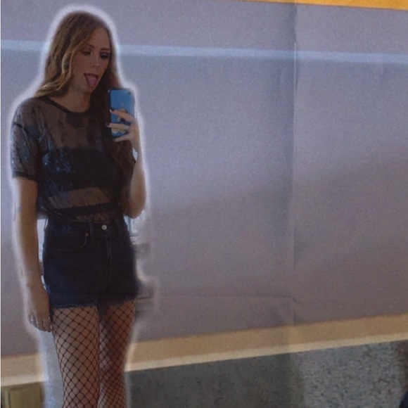 Zara galaxy see through mesh top - Picture 3 of 15